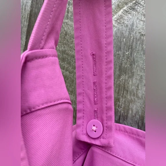 EVERLANE Japanese go weave picnic dress magenta size 2 - Picture 9 of 11